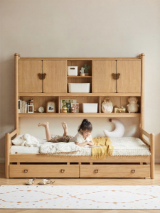 WEISHA | Child Bed with Bookcase and Storage Function