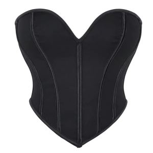 Áo Corset Định Hình Không Dây Màu Đen Dành Cho Nữ Kiểu Bó Sát Gợi Cảm Chất Liệu Polyester Trơn Có Thể Điều Chỉnh Hỗ Trợ Tốt Cho Mọi Mùa.