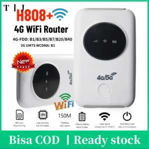 Tommjerry H808+ Modem Wifi 4G All Operator Wifi Portable 5G Router 3200mAh Battery 150Mbps Wireless Hotspot Portable WIFI Router Sim Card Support 10 Devices