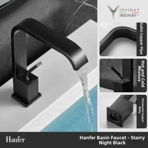 INSIHAY | Hot and Cold Full Copper Waterfall Faucet