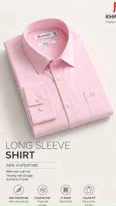Áo sơ mi Khatoco tay dài (S-3XL)