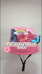 TOPI BUCKET ANAK KARAKTER DINO TOPI BUCKET ANAK LAKI LAKI TOPI BUCKET ANAK PEREMPUAN KARAKTER TIREX 2-10 TAHUN