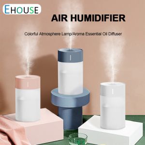 260ML Air Humidifier Mini LED Atmosphere Light Household Humidifier Ultrasonic Aroma Essential Oil Diffuser USB Car Mist Maker