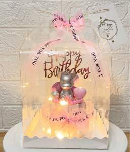 ขนาด 10 ใบ ของขวัญ เค้กเงิน เค้กใส่เงินสดเอง เป็นของขวัญในโอกาสต่างๆ(หมีเงิน)