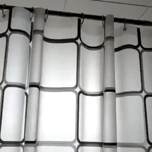 TS COD WATERPROOF SHOWER CURTAIN 180CM X 180CM WITH HOOK bath Curtain