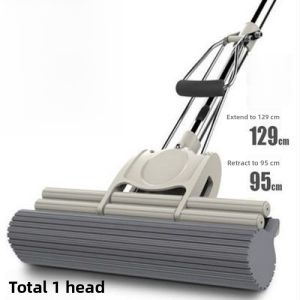 Large Size Sponge Mop Head Household Stainless Steel Gel Cotton Mop Head Water Absorption High Density Sponge Mop Head for Living Room