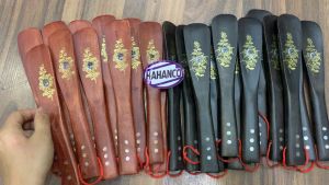 [FREESHIP MAX]Đón gót giày gỗ tự nhiên nguyên khối sơn mài bền đẹp 22cm (DGH906)