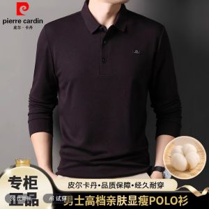 Áo Thun Polo Pierre Cardin Dày Dặn Mùa Thu Đông Mới Cho Nam Tay Dài Cổ Polo Cotton Thân Thiện Với Làn Da Áo Lót