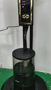 Electric Fan with Remote Industrial Spray Fan Floor Fan with Wheels Water Misting Floor Fan Heavy Duty Stand Fan Vertical Shaking Head Floor Fan Large Wind Mute Atomization Humidification