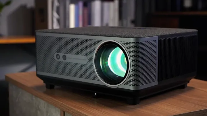 YABER K1 Smart Entertainment Projector, 650 ANSI Lumens, 15W Stereo Speaker, Auto Focus & Auto Keystone Correct