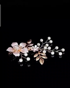 Jepit Rambut Bunga Mutiara Lux Mewah 1 Pcs