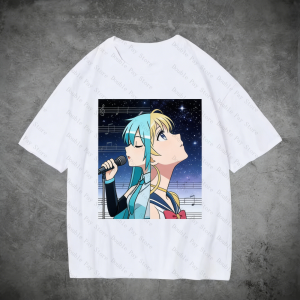 Bandai | Sailor Moon vs. Miku T Shirts for Mens Shirts Women Y2k t-shirts Vintage T-Shirt Crewneck Kids Short Sleeve Clothing Summer