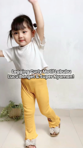 Legging Anak Perempuan 1-7 Tahun Legging  Cewek Celana Legging Karakter Labubu Curly Anak Perempuan Celana Lejing Legging Rib Premium Celana Legging Labubu Celana Legging Labubu Kasual Anak Bayi Premium