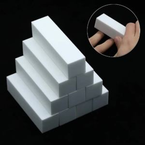 1/20Pcs 4 In 1 Professional Nail File and Buffer Block Manicure Pedicure Tool White Foam Buffer for Shaping and Polishing