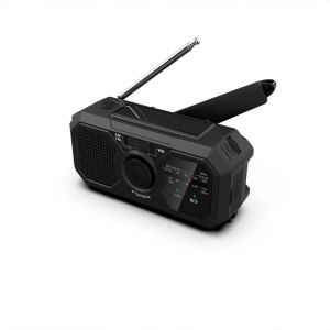 Portable Emergency RadioAM/FM RadioSolar Hand Crank Dynamo Weather RadioRechargeable Flashlight Power BankUSB Phone Charger