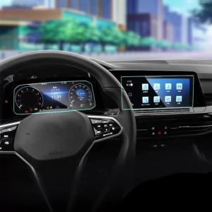 Miếng Dán Kính Cường Lực Bảo Vệ Màn Hình Dẫn Đường Ô Tô VW Golf 8 MK8 2020-2023 GTI R R-line Phụ Kiện Nội Thất Của YaLumei