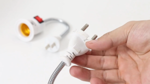 MD-C1354 Fitting Lampu Gantung Kabel E27 Fleksible Saklar On Off Lampu Colok Flexible Lampu Tidur