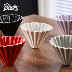 BINCOO 7 Pes Set Coffee Dripper Set Hand Brew Coffee Utensils Coffee Filter Cup  Paper Filter Kitchen Tools
