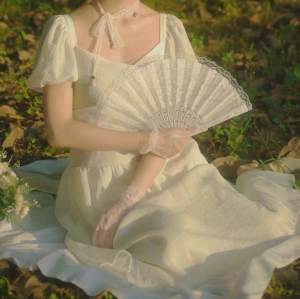 Vintage Lace Fan Dance Photography Props Cheongsam Hanfu Ancient Style Folding Fan JK Lolita Court French Dance Fan for Women