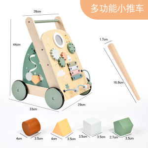 Childrens Scooter Shopping Cart Baby Walker Trolley One Birthday Party Wooden Balance Car Walking Toy