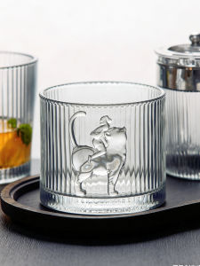 KEME LIFE | Engraved Light Reflection Glass Drinking Cup Gift Box