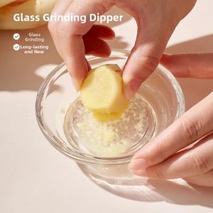 HALEXIONG | Hand Manual Garlic Ginger Grinder Glass