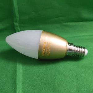 Dycorra LED Frosted Candle Gold E14 5W Warm
