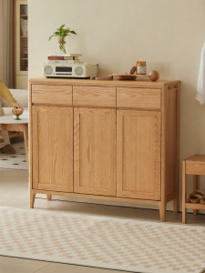 YUANSHI YUANSU | All Solid Wood Minimalist Shoe Storage Cabinet