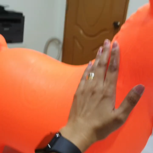 [𝐒𝐆 𝐒𝐞𝐥𝐥𝐞𝐫] BabySPA Bouncy Horse Rubber PVC Rider in Orange or Blue – Fun and Safe Jumping Toy for Kids 3-6 Years Old - 66104