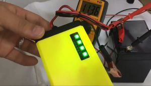 Smart Car and Motorcycles Battery Charger for Lead Acid Batteries12V 3A Featuring Automatic Maintenance Pulse Charging Functions and Percentage Display