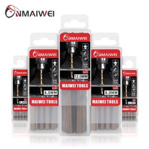 HSS M2 6542 Fully Ground Twist Drill Bits Set 1mm-10mm High Speed Steel Drill Bit for Stainless Steel Metal Drilling