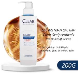 Dầu Gội Ngăn Ngừa Gàu Nấm Clear Scalpceuticals Pro Dandruff Rescue 200G - Chăm Sóc Da Đầu Cải Thiện Hàng Rào Bảo Vệ Ngăn Gàu Quay Lại 7 Tuần
