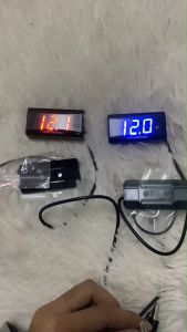 ไฟวัดแบตเตอรี่(กันน้ำ) ไฟวัดแบต หน้าจอ monitor สำหรับวัดแบต วัดโวลท์ มิเตอร์ Volt Meter GRS ใส่ได้ทุกรุ่น (0107)