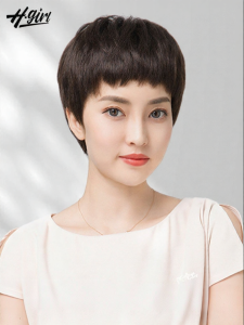 H.GIRL | Natural Short Hair Full Wig Thin Summer Design