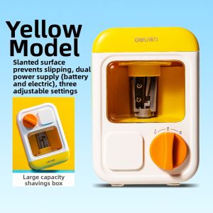deli | Automatic Portable Pencil Sharpener for Kids