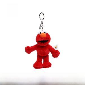 Cute Elmo Doll Pendant Plush Toy Backpack Decorations Bookbag Keychain Gift for Best Friend Girls Sesame Street Official