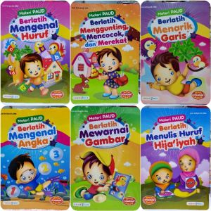 Paket Buku Materi PAUD (Isi 6 Buku) ukuran Besar - LM