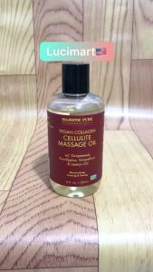 Dầu dưỡng da Vegan Collagen Cellulite Massage Oil Majestic Pure thuần chay 236ml [Hàng Mỹ]