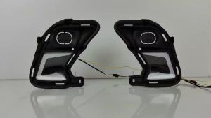 Young0 Fog Light cover with LED headlight DRL daylight 12V for Toyota Grand highlande 2024 car accessories daytime running light7Z8A9