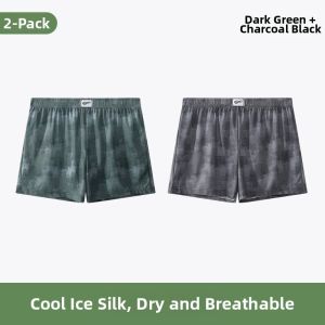 Yuzhaolin | Cool Sensation Ice Silk Big Size Men Underwear Boxer Shorts