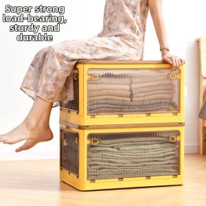 ZIYINGCHA | Large Capacity Foldable Rolling Storage Box