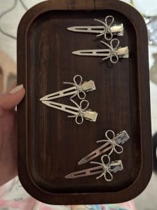 Korean Style Butterfly Knot Hairline Clips Womens Sweet Cool Hair Accessories Metal Duckbill Side Bangs Hair Clips New 2025