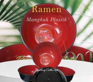 Mangkuk Plastik Mangkuk Ramen Isi 6 pcs
