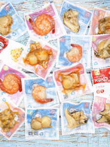 Zhangzi Island Brand Mixed Seafood Snacks Pearl Abalone Grilled Shrimp Scallop Edible Seashells Dried Fishery Products 60g