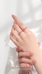 Le Silber Co. S925 Sterling Silver - The Mysterious Pink Kitty Personality Ring Cincin Perak (Independence Mystery Active & Mischief)