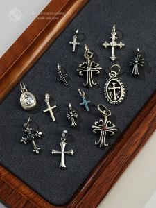 SHISHANGMEIDI | Cross DIY Pendant Charm 925 Silver