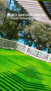 GROSIR RUMPUT SINTETIS UKURAN 50X100 CM TEBAL 3 CM TIPE SWISS PREMIUM TERBAIK BUAT TAMAN