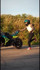 Celana Jeans Wanita Streach Bikers Keren Safety Pelindung Lutut Free Knee Protector Fast Line MOVERE