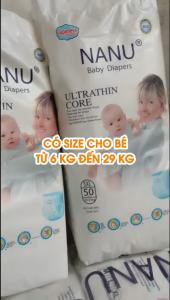 Bỉm Nanu - Tã Quần Nanu - Bỉm Quần Bo Mông - Thấm Hút Tối Đa Cho Da Nhạy Cảm - Thanh Ngân Shop