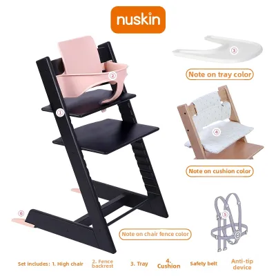 Nuskin | Adjustable Baby Feeding Chair with Rotatable Design and Ergonomic Support for Toddler Dining and Learning with Stable Foot Placement and Seat Pad